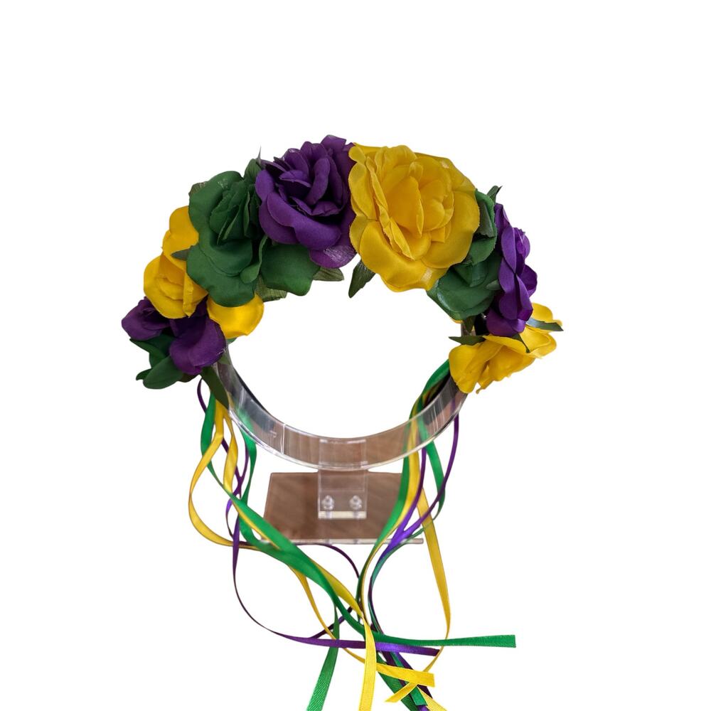 Mardi Gras Bendable Feather Headband